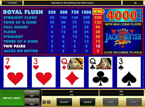 Jacks or Better Game Online – Includes Rules and Strategies.
